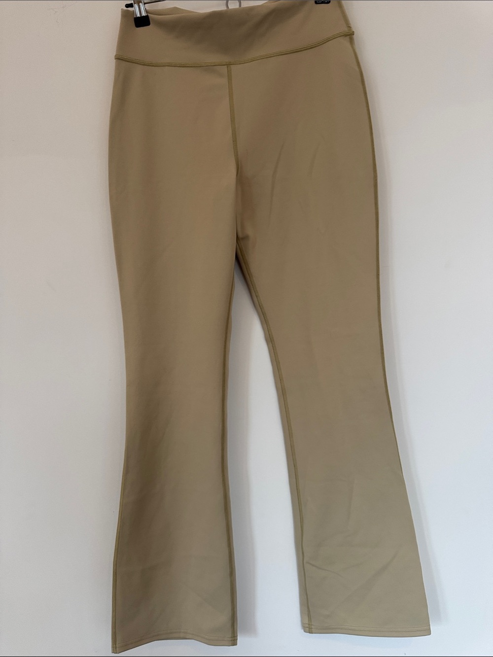 Outdoor Voices Beige/Tan High-Rise Flare Leggings